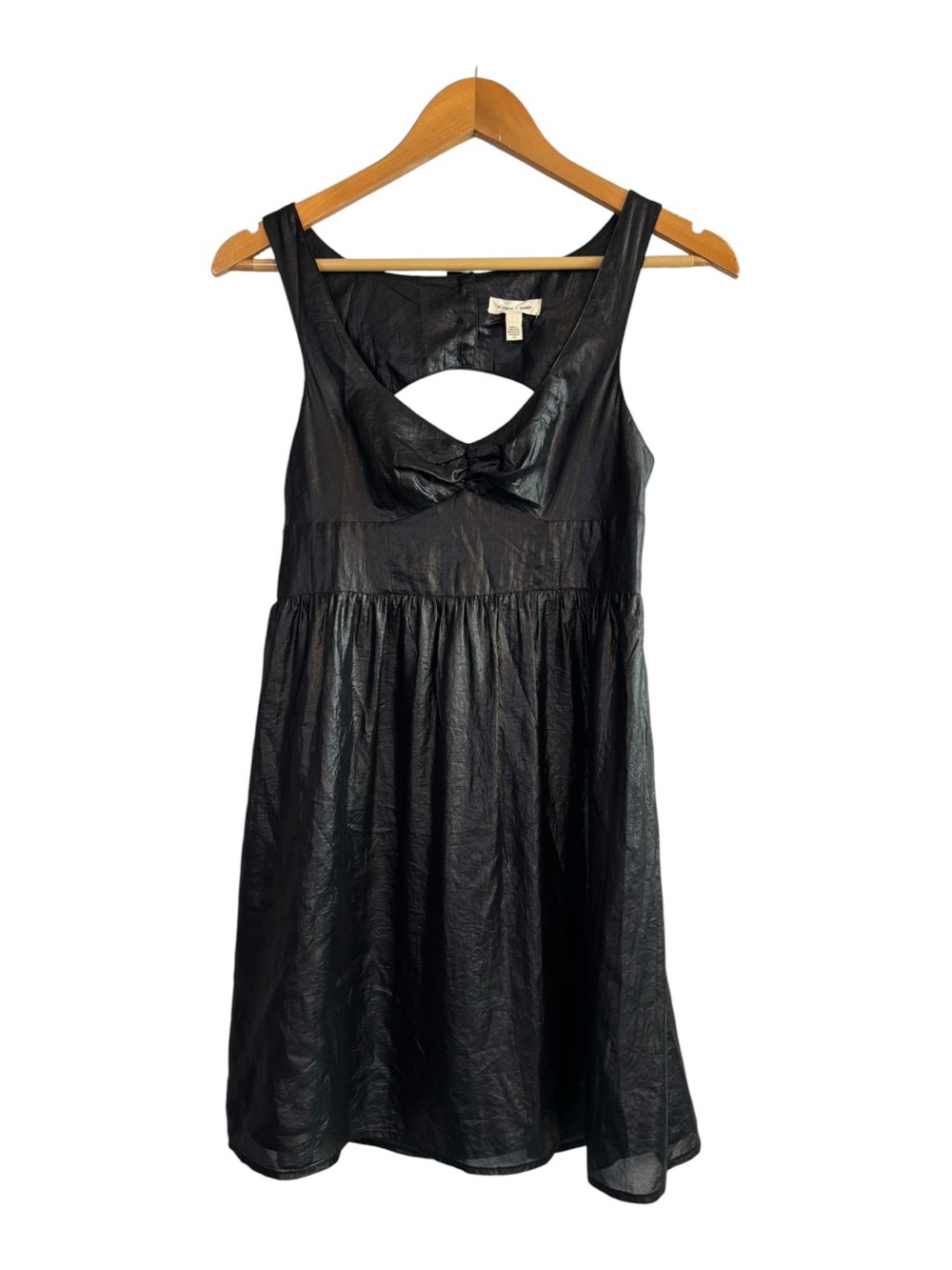 Black Sleeveless Cutout Bow Dress - Unknown Brand